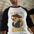 Rubber Duck Class Of 2027 Senior 2027 Graduation Year Senior Baseball Raglan Shirt