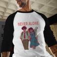 Running Together Always Connected Anime Nostalgia Message Baseball Raglan Shirt