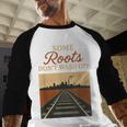 Rust Belt Midwest Nostalgia Steel Town Working Class Pride Baseball Raglan Shirt