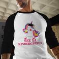 See Ya Kindergarten DABBING Unicorn Graduation Meme Baseball Raglan Shirt