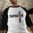 Senior 2020 Football Graduation Shirt Baseball Raglan Shirt