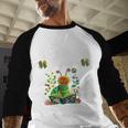 Senior 2025 Graduation Caterpillar For Kids Cute Coquette Baseball Raglan Shirt
