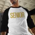 Senior 2025 Graduation Class Of 2025 Senior Men Women Baseball Raglan Shirt