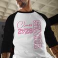Senior 2026 Class Of 2026 Coquette Bow Graduation 2026 Baseball Raglan Shirt
