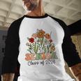 Senior 2026 Graduate Class Of 2026 Wildflowers Graduation Baseball Raglan Shirt