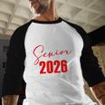 Senior 2026 Retro Class Of 2026 Graduation For Students Baseball Raglan Shirt