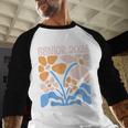 Senior 2026 Retro Groovy Flowers Graduation Baseball Raglan Shirt