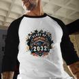Senior 2032 Class Of 2032 Seniors Graduation 2032 Senior 32 Baseball Raglan Shirt