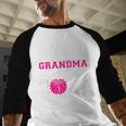 Senior Cheerleader Grandma Cheer Class Of 2026 Graduation Baseball Raglan Shirt