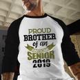 Senior Class Of 2019 Tshirt Graduation Awesome Brother Baseball Raglan Shirt