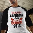 Senior Class Of 2019 Tshirt Graduation Awesome Grandma Baseball Raglan Shirt