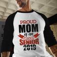 Senior Class Of 2019 Tshirt Graduation Awesome Mom Baseball Raglan Shirt