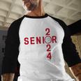 Senior Class Of 2024 Graduation 2024 Maroon Basketball Baseball Raglan Shirt