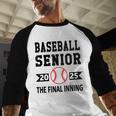 Senior Class Of 2025 Baseball Senior Night Graduation Party Baseball Raglan Shirt
