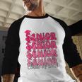 Senior Class Of 2026 Pink Coquette Bow Graduation 2026 Baseball Raglan Shirt