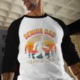 Senior Dad Class Of 2026 Bigfoot Vintage Graduation Baseball Raglan Shirt
