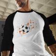 Senior Dad Class Of 2026 Soccer Ball Graduation Baseball Raglan Shirt