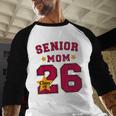 Senior Mom 2026 Proud Senior Mom Class Of 26 For Graduation Baseball Raglan Shirt