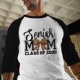 Senior Mom Class Of 2026 Graduation Leopard Coquette Bow Baseball Raglan Shirt