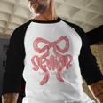 Senior Twenty Twenty-Six Coquette Graduation Class Of 2026 Baseball Raglan Shirt