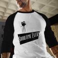 Showtime Every Moment Cinema Nostalgia Film Buff Humor Baseball Raglan Shirt