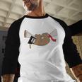 Sloth Graduation Shirt Cute Animal Diploma Grad Baseball Raglan Shirt