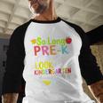 So Long Pre-K Kindergarten Here I Come Graduation Kids Baseball Raglan Shirt
