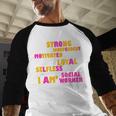 Social WorkerShirt Graduation Social Work Month Baseball Raglan Shirt