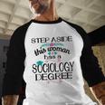 Sociology Degree Graduation Sociologist Bachelors 2025 Baseball Raglan Shirt