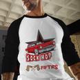 Sock Hop Fabulous Fifties Rock N Roll Automobile Nostalgia Baseball Raglan Shirt