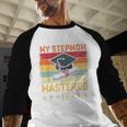 My Stepmom Mastered It Master's Degree Graduation Vintage Baseball Raglan Shirt