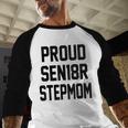 Stepmom Stepmother SEN18R Grad Senior Graduation Party Shirt Baseball Raglan Shirt