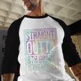 Straight Outta 8th Grade Class Of 2022 School Graduation Baseball Raglan Shirt