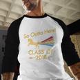 STRAIGHT OUTTA HIGH SCHOOL 2018 Grad Graduation Shirt Baseball Raglan Shirt