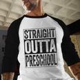 Straight Outta Preschool Shirt Boy Girl Graduation Baseball Raglan Shirt