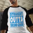 Straight Outta Second Grade Graduation Class Baseball Raglan Shirt