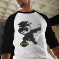 Student Graduation 2022 Panda Football Boys Girls Teenager Baseball Raglan Shirt