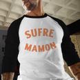 Another Sufre Mamon 80's Spanish Nostalgia Premium Tri-Blend Baseball Raglan Shirt Another Sufre Mamon 80's Spanish Nostalgia Premium Tri-Blend Baseball Raglan Shirt