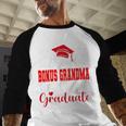 Super Proud Bonus Grandma Of 2025 Graduate Graduation Family Baseball Raglan Shirt