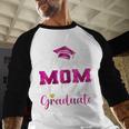 Super Proud Mom Of 2025 Graduate Senior Graduation Family Baseball Raglan Shirt