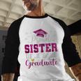 Super Proud Sister Of 2025 Graduate Senior Graduation Family Premium Tri-Blend Baseball Raglan Shirt