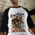 Support Your Local Trick Or Treaters Retro Spooky Nostalgia Baseball Raglan Shirt
