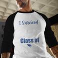 I Survived 5th Grade Class Of 2021 Quarantined Graduation 2 Baseball Raglan Shirt