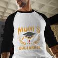 i Survived My Moms Doctorate Program Graduation Baseball Raglan Shirt