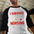 I Survived My Mom's Nursing Degree Graduation Day 2026 Baseball Raglan Shirt