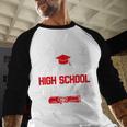 I Survived My Son's High School Diploma Graduation Baseball Raglan Shirt