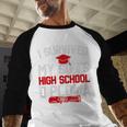 I Survived My Son's High School Diploma Graduation Premium Baseball Raglan Shirt