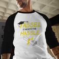 Tassel Worth The Hassle 2018 Graduation Quote Ylw Baseball Raglan Shirt