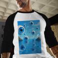 Trippy Weirdcore Frutiger Aero Surreal Eyeballs Y2K Baseball Raglan Shirt