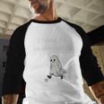 I Used To Be Somebody Nostalgia Halloween Spooky Season Premium Tri-Blend Baseball Raglan Shirt